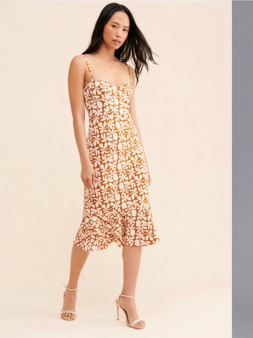 Hutch - Floral Slim Midi Dress
